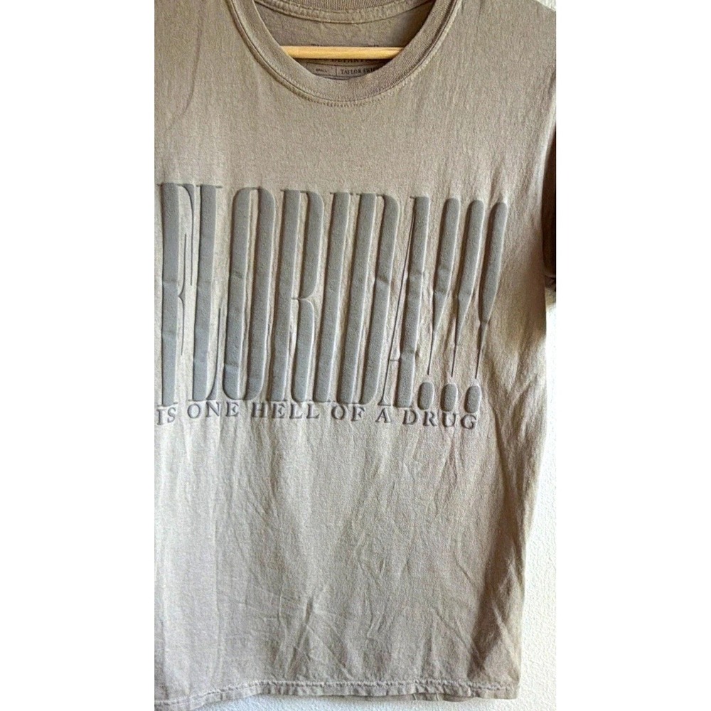 Taylor Swift The Tortured Poets Department Beige Graphic Print Tee Women's M
